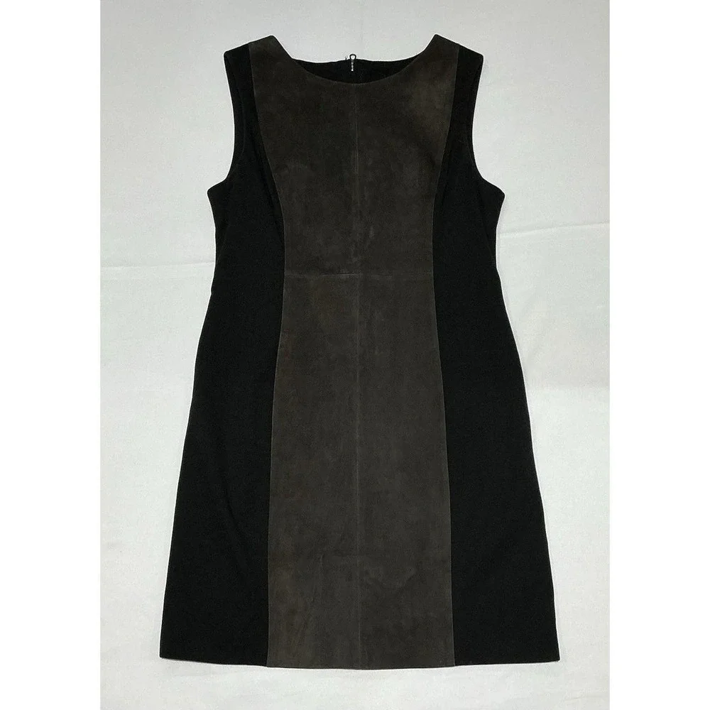 Rag & Bone Harrow Suede Designer Mini Dress Womens 12 Gray Luxury Full Zip - Picture 1 of 6